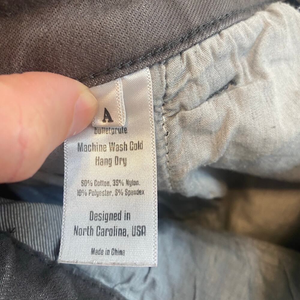 Bulletprufe Denim Cut Off Shorts Mens Size 34 Dark Grey Stretch Casual Outdoor - Picture 4 of 4